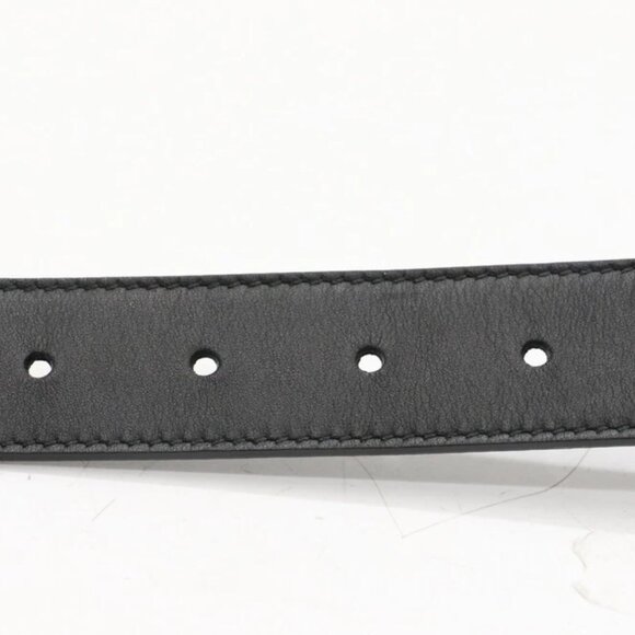 GUCCI GG Marmont Black Gold Hardware 414516 AP00T Belt Buckle Men Size 80/32 - Picture 3 of 6